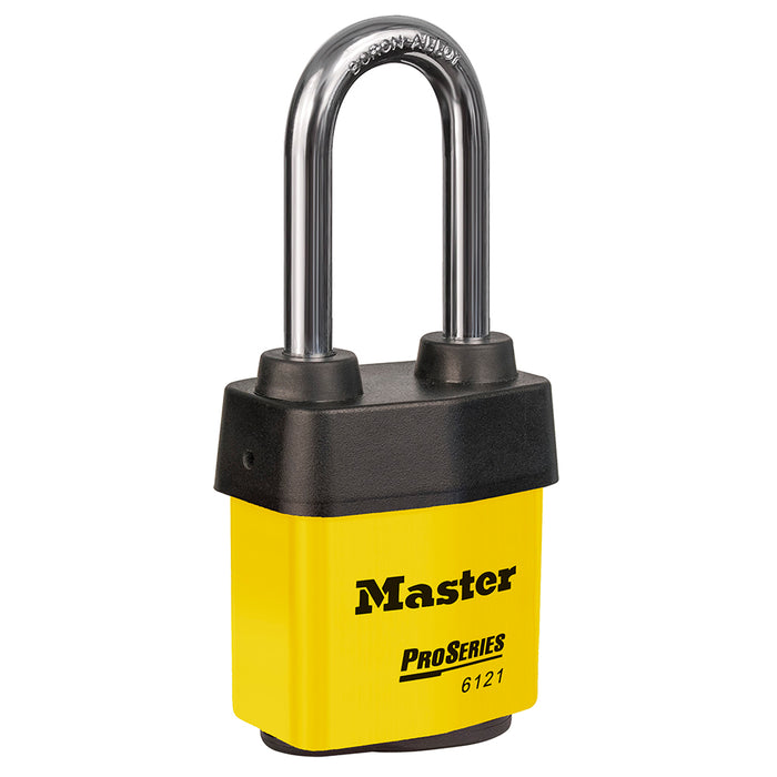 Master Lock 6121 Padlock 2-1/8in (54mm) wide-Master Lock-Yellow-2-3/8in-6121KALJYLW-KeyedAlike.com