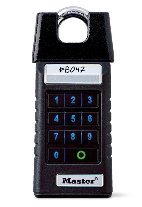 Master Lock 6400SHENT Bluetooth® Shrouded Shackle Padlock for Business Applications-Digital/Electronic-Master Lock-6400SHENT-KeyedAlike.com