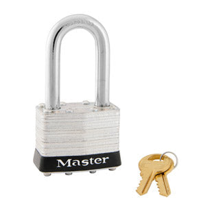 Master Lock No. 1LF in Black, colored bumper