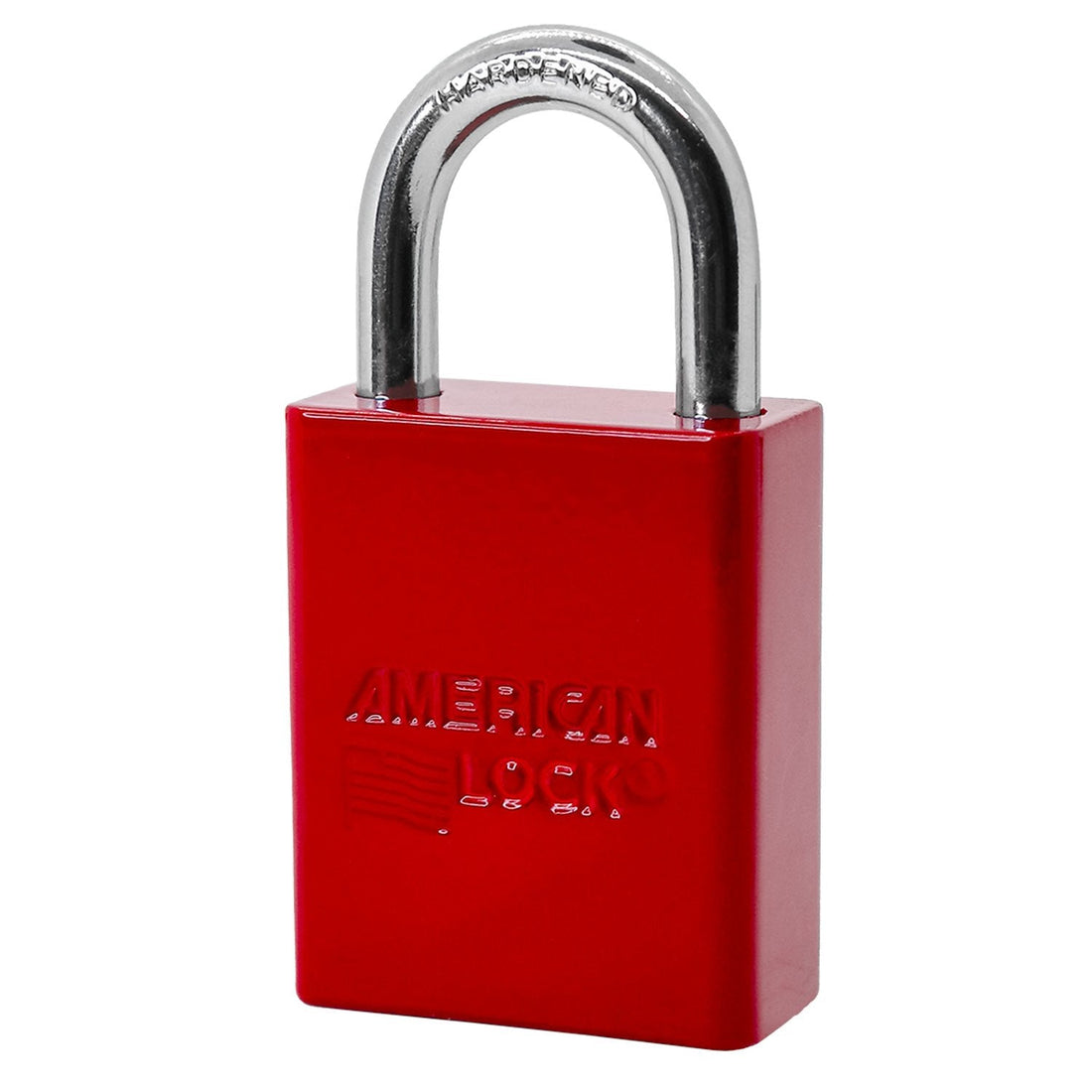 American Lock S1105 in Red, powder coat