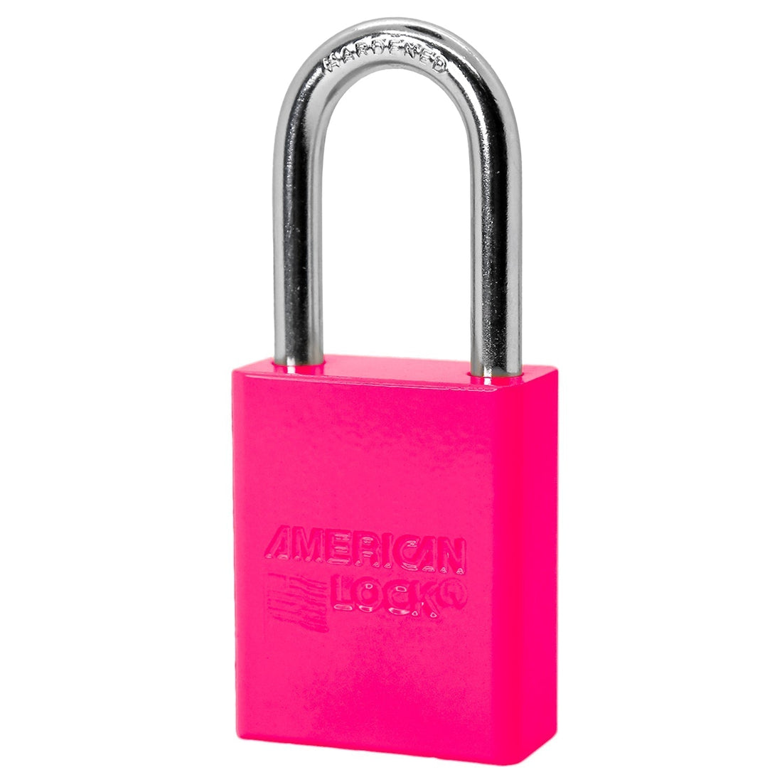 American Lock A1106 padlock, neon pink powder coat