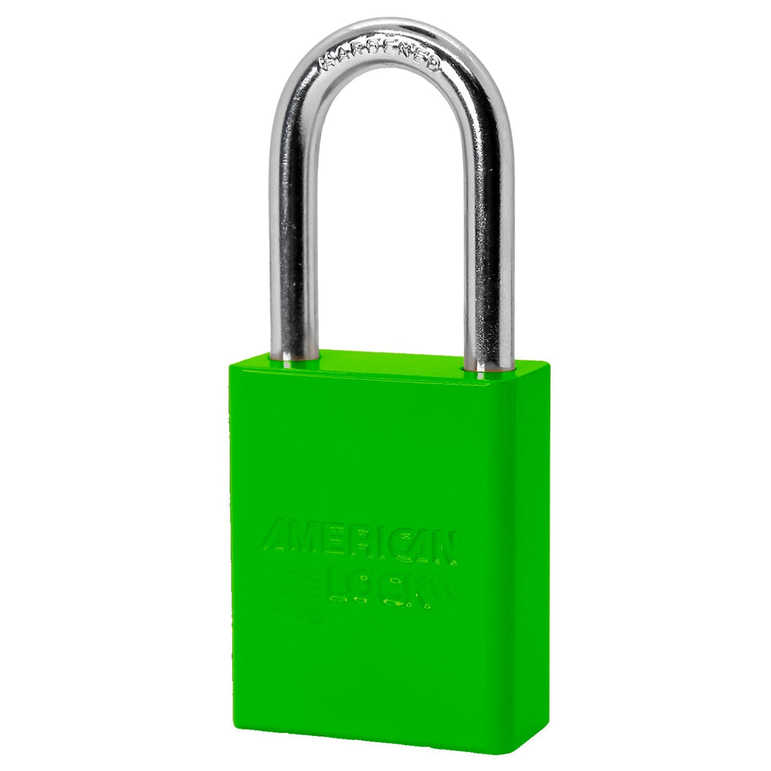 American Lock A1106 padlock, neon green powder coat