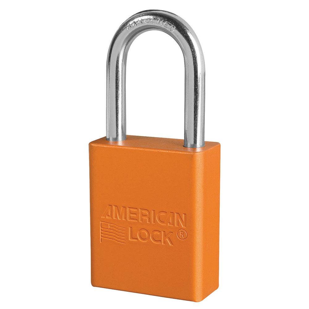American Lock A1106 padlock, anodized orange