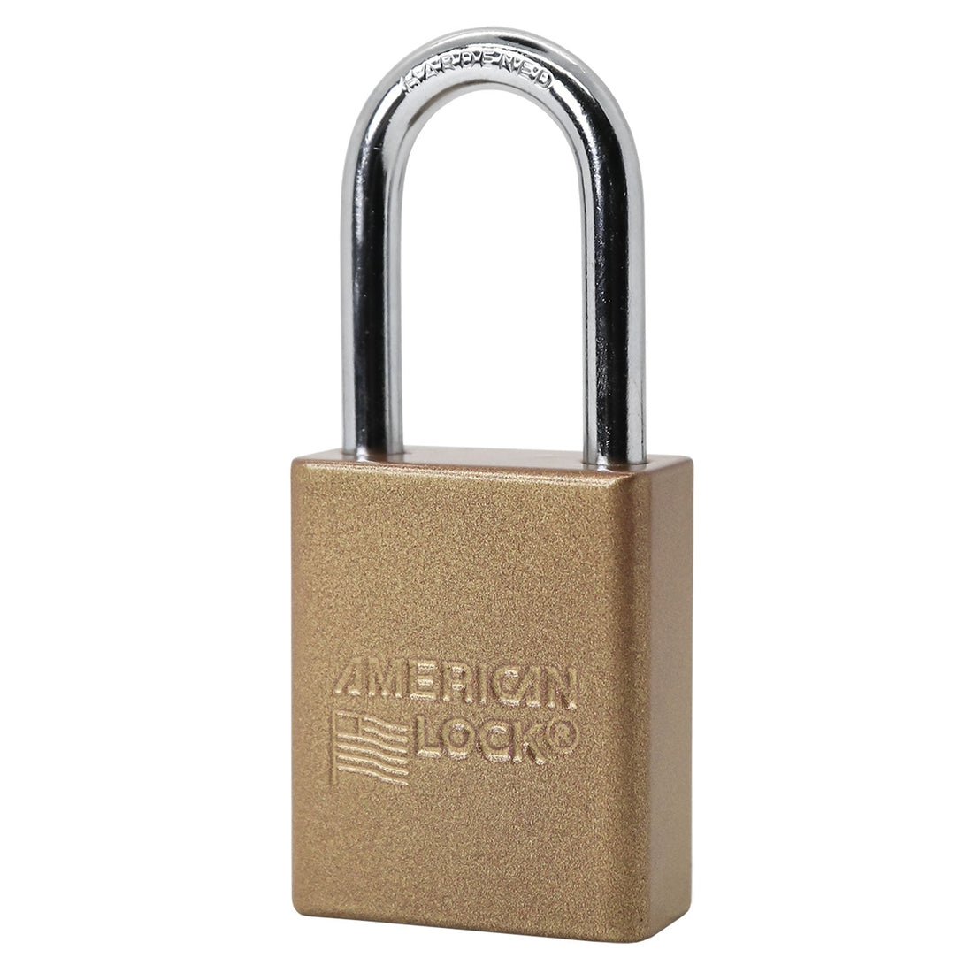 American Lock A1106 padlock, gold powder coat