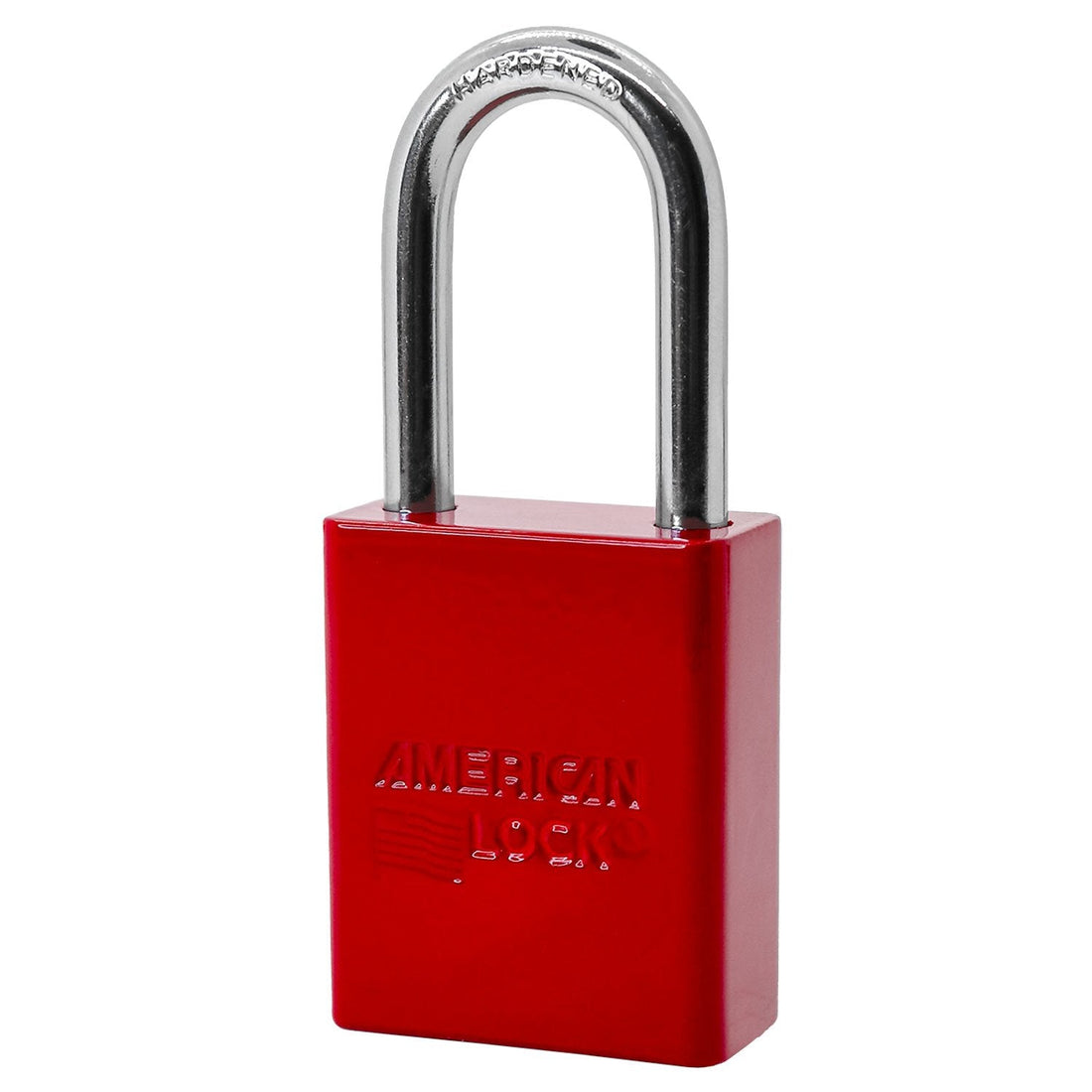 American Lock A1166 padlock, red powder coat