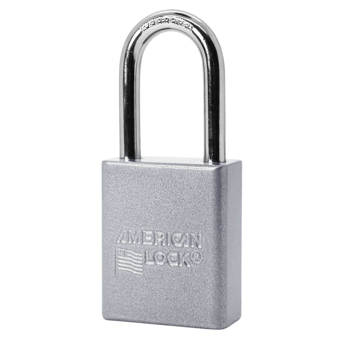 American Lock A1106 padlock, silver powder coat