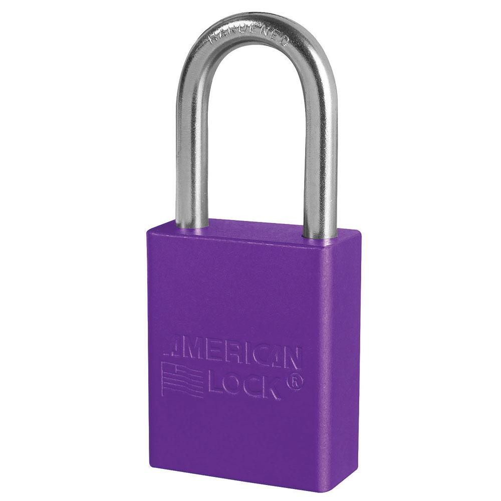 American Lock A1106 padlock, anodized purple