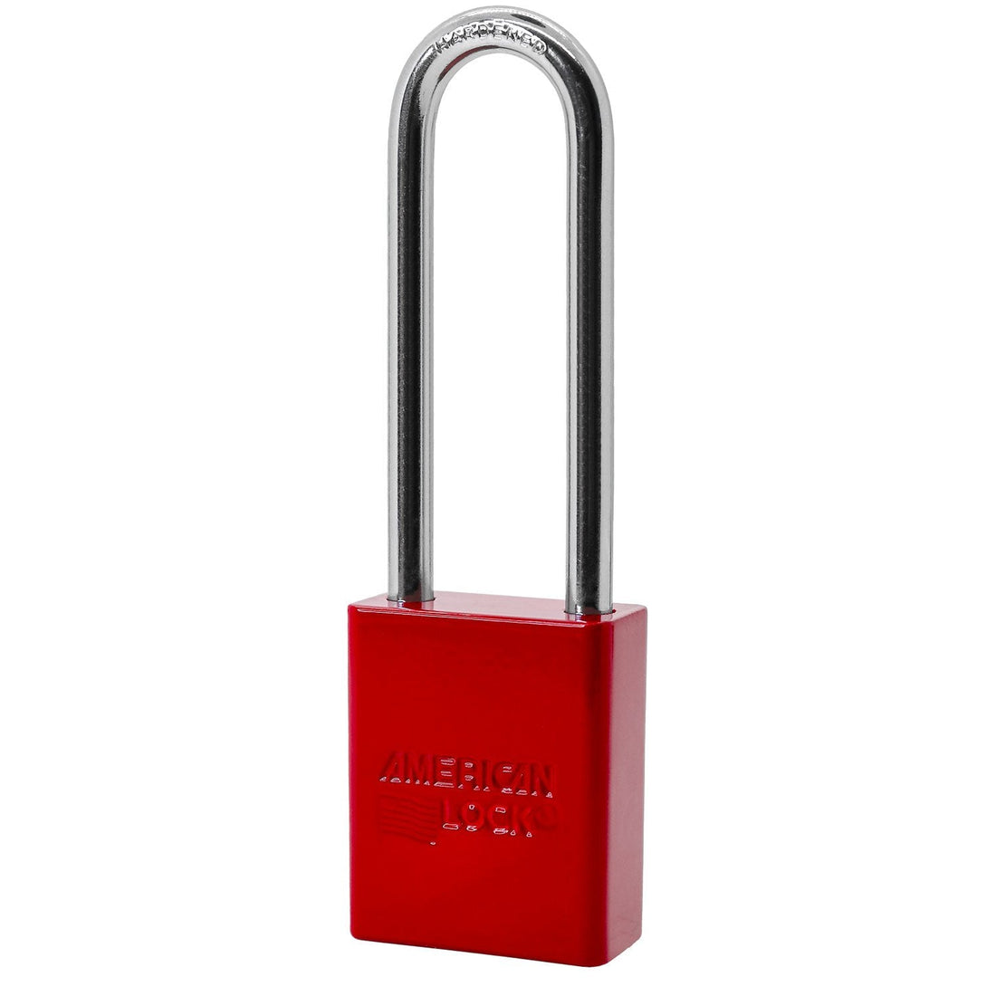 American Lock A1167 in Red, powder coat