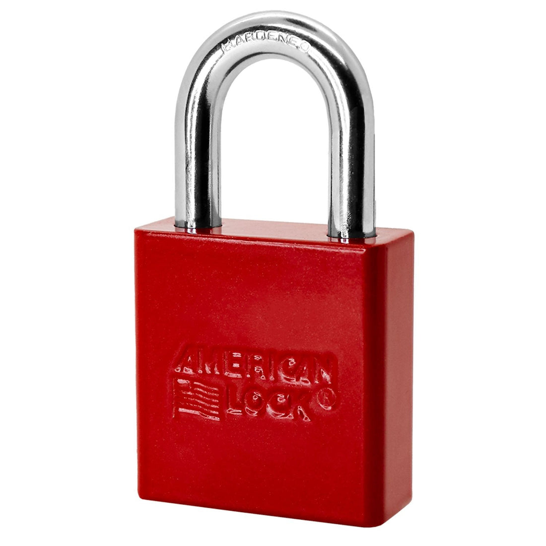 American Lock A1205 padlock, red powder coat