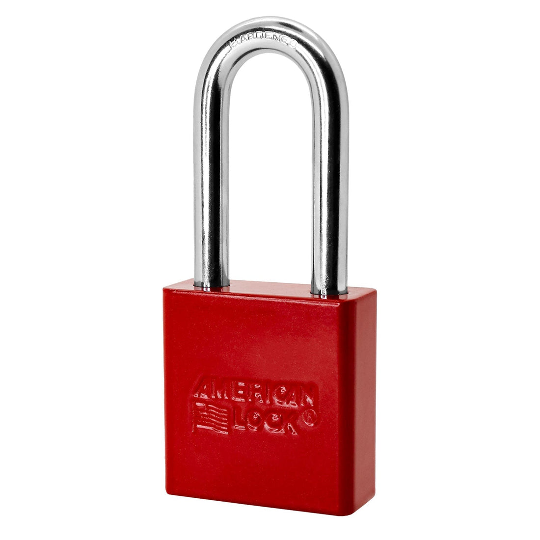 American Lock A1206 in Red, powder coat