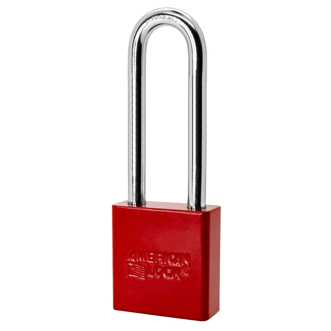 American Lock A1207 in Red, powder coat
