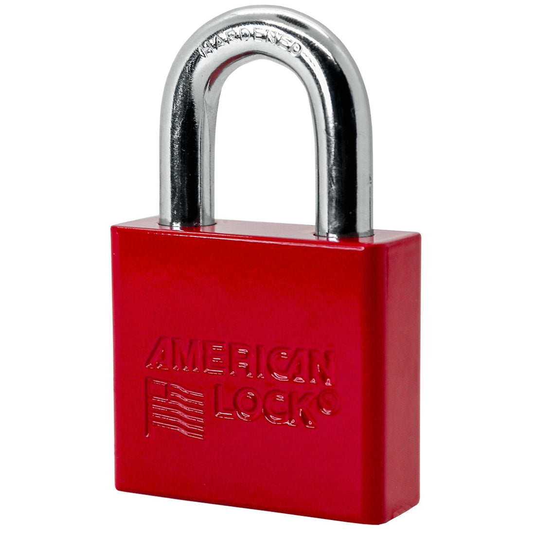 American Lock A1305 in Red, powder coat