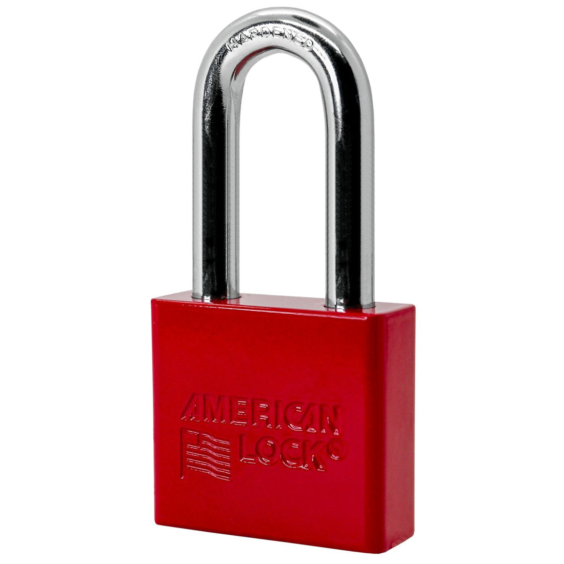 American Lock A1306 padlock, red powder coat