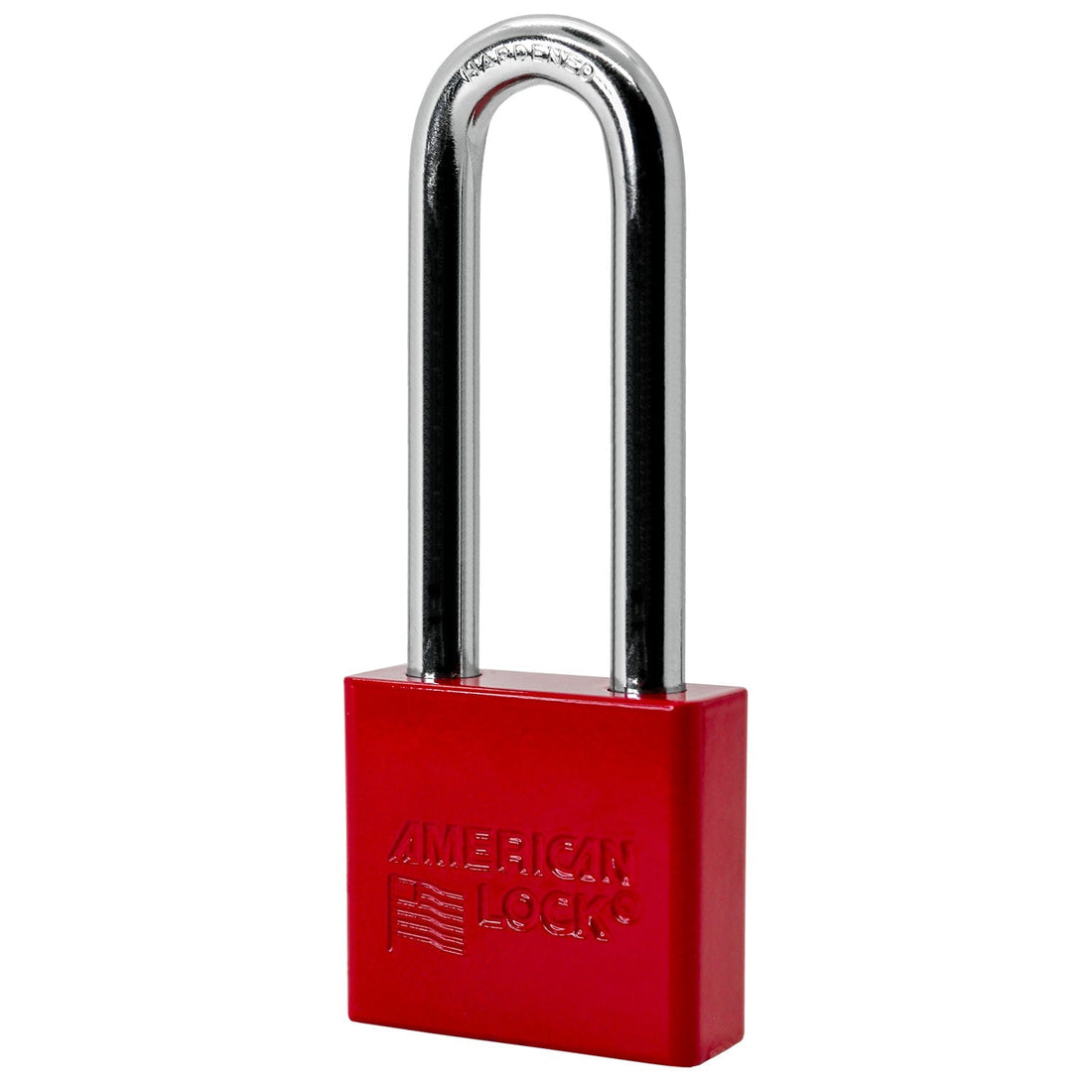 American Lock A1307 in Red, powder coat