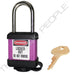 Master Lock 410COV Padlock with Plastic Cover 1-1/2in (38mm) wide-Master Lock-Purple-Keyed Alike-410KAPRPCOV-KeyedAlike.com
