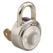 Master Lock 1525 General Security Combination Padlock with Key Control Feature and Colored Dial 1-7/8in (48mm) Wide-1525-Master Lock-Grey-1525GRY-KeyedAlike.com