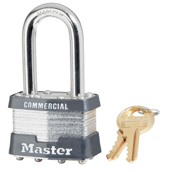 Master Lock 21 Laminated Steel Padlock 1-3/4in (44mm) wide-Master Lock-1-1/2in-21KALF-KeyedAlike.com