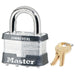 Master Lock 25 Laminated Steel Padlock 2in (51mm) wide-Master Lock-1in-25KA-KeyedAlike.com