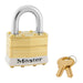 Master Lock 2 Laminated Brass Padlock 1-3/4in (44mm) wide-Master Lock-White-15/16in-2KAWHT-KeyedAlike.com