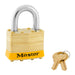 Master Lock 2 Laminated Brass Padlock 1-3/4in (44mm) wide-Master Lock-Yellow-15/16in-2KAYLW-KeyedAlike.com