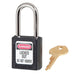 Master Lock 410 Zenex™ Thermoplastic Safety Padlock, 1-1/2in (38mm) Wide with 1-1/2in (38mm) Tall Shackle-Master Lock-Keyed Alike-1-1/2in-410KABLK-KeyedAlike.com