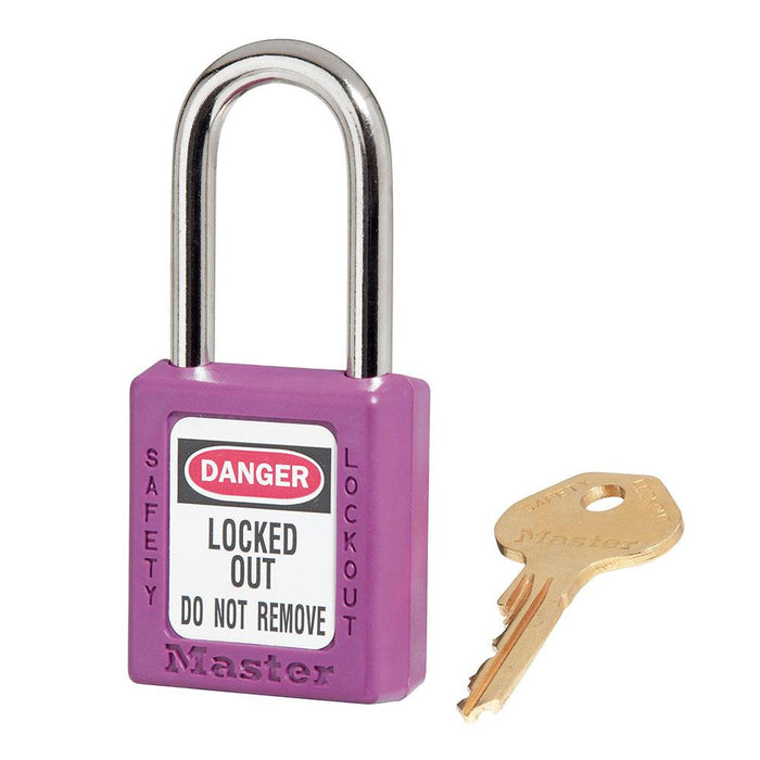 Master Lock 410 Zenex™ Thermoplastic Safety Padlock, 1-1/2in (38mm) Wide with 1-1/2in (38mm) Tall Shackle-Master Lock-Keyed Alike-1-1/2in-410KAPRP-KeyedAlike.com