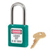 Master Lock 410 Zenex™ Thermoplastic Safety Padlock, 1-1/2in (38mm) Wide with 1-1/2in (38mm) Tall Shackle-Master Lock-Keyed Alike-1-1/2in-410KATEAL-KeyedAlike.com