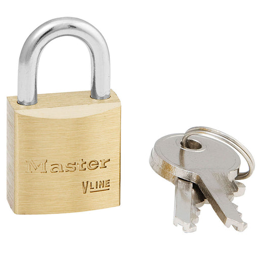 Master Lock 4120 Brass Padlock 3/4in (19mm) wide-Master Lock-4120KA-KeyedAlike.com