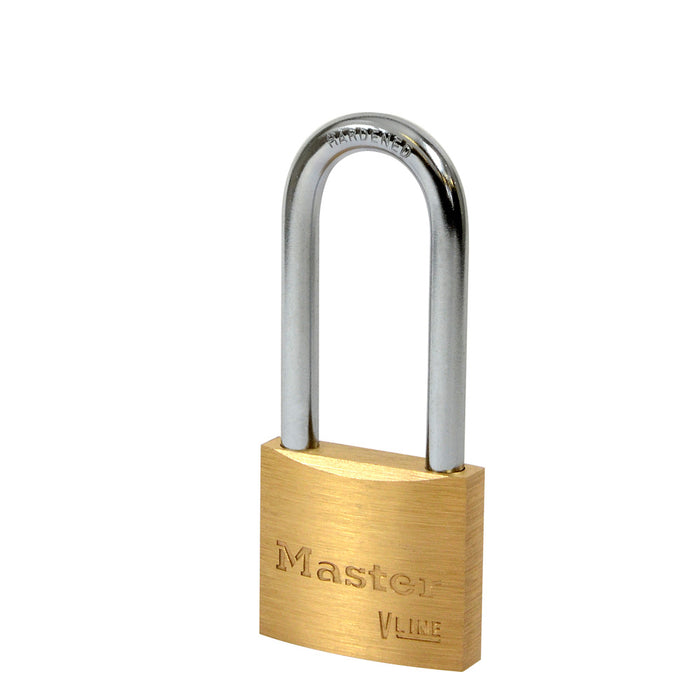 Master Lock 4120 V-Line Brass Padlock 3/4in (19mm) Wide