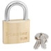 Master Lock 4140 Brass Padlock 1-1/2in (38mm) wide-Master Lock-13/16in-4140KA-KeyedAlike.com