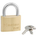 Master Lock 4150 Brass Padlock 1-7/8in (48mm) wide-Master Lock-15/16in-4150KA-KeyedAlike.com