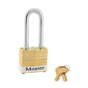 Master Lock 4 Laminated Brass Padlock 1-9/16in (40mm) wide-Master Lock-White-2in-4KALHWHT-KeyedAlike.com
