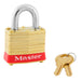 Master Lock 4 Laminated Brass Padlock 1-9/16in (40mm) wide-Master Lock-Red-3/4in-4KARED-KeyedAlike.com
