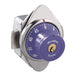 Master Lock 1652MD Built-In Combination Lock with Green Metal Dial Single Point Latch Lockers - Hinged on Right-Master Lock-Purple-1652MDPRP-KeyedAlike.com