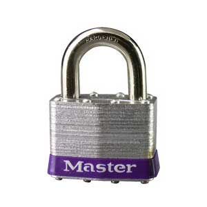 Master Lock 5 Laminated Steel Padlock 2in (51mm) Wide-Keyed-Master Lock-Blue-Keyed Alike-5KABLU-MasterLocks.com