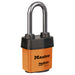 Master Lock 6121 Padlock 2-1/8in (54mm) wide-Master Lock-Orange-2-3/8in-6121KALJORJ-KeyedAlike.com