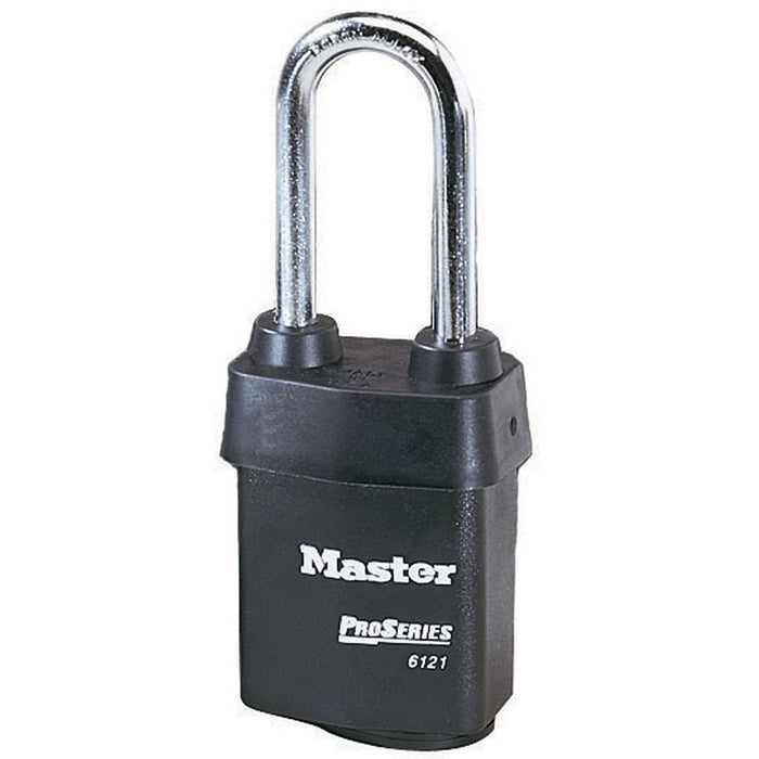 Master Lock 6121 Padlock 2-1/8in (54mm) wide-Master Lock-Black-2-3/8in-6121KALJ-KeyedAlike.com