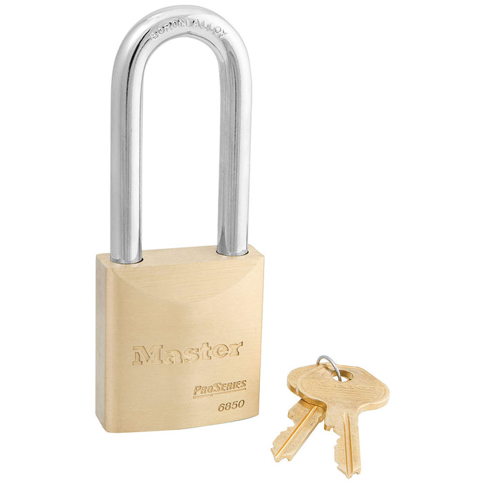 Master Lock 6850 Padlock 2in (51mm) wide-Master Lock-2-1/2in-6850KALJ-KeyedAlike.com