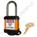 Master Lock 410COV Padlock with Plastic Cover 1-1/2in (38mm) wide-Master Lock-Orange-Keyed Alike-410KAORJCOV-KeyedAlike.com