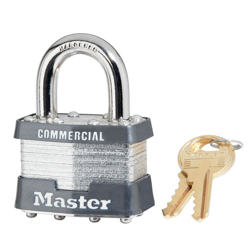 Master Lock 81 Laminated Steel Padlock 1-3/4in (44mm) wide-Master Lock-15/16in-81KA-KeyedAlike.com