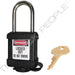 Master Lock 410COV Padlock with Plastic Cover 1-1/2in (38mm) wide-Master Lock-Black-Keyed Alike-410KABLKCOV-KeyedAlike.com