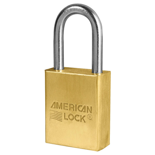 American Lock A41 Solid Brass Padlock 1-1/2in (38mm) wide-American Lock-A41KA-KeyedAlike.com