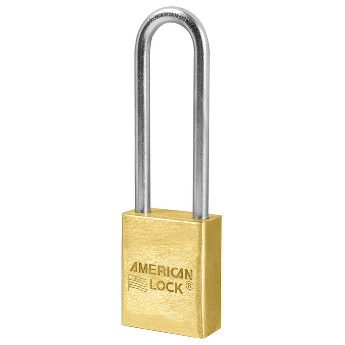 American Lock A42 Solid Brass Padlock 1-1/2in (38mm) wide-American Lock-A42KA-KeyedAlike.com