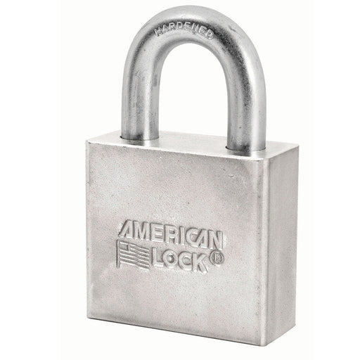 American Lock A50 Solid Steel (Chrome Plated) Padlock 2in (51mm) wide-American Lock-A50KA-KeyedAlike.com