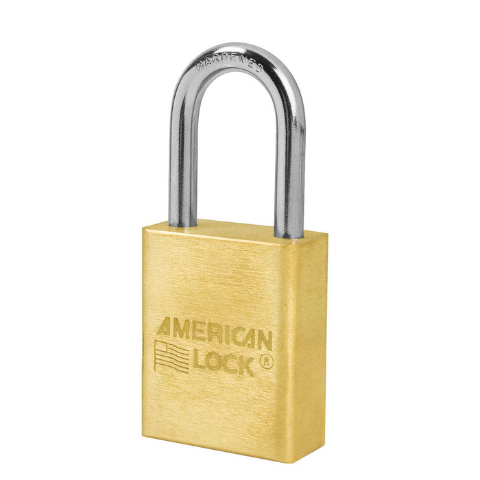 American Lock A5531 Solid Brass Padlock 1-1/2in (38mm) wide-American Lock-A5531KA-KeyedAlike.com