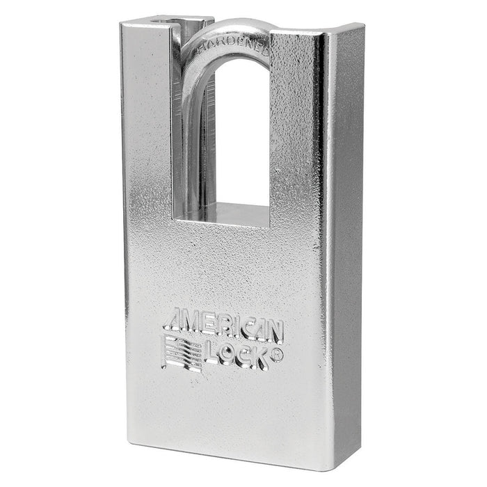 American Lock A6300 Solid Steel (Chrome Plated) Padlock 1-3/4in (44mm) wide-American Lock-A6300KA-KeyedAlike.com