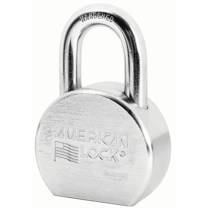 American Lock A700 Solid Steel (Chrome Plated) Padlock 2-1/2in (64mm) wide-American Lock-A700KA-KeyedAlike.com