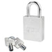 American Lock A7200 Solid Steel (Chrome Plated) Padlock 1-3/4in (44mm) wide-American Lock-A7200KA-KeyedAlike.com
