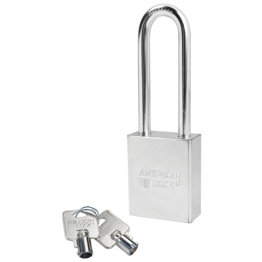 American Lock A7202 Solid Steel (Chrome Plated) Padlock 1-3/4in (44mm) wide-American Lock-A7202KA-KeyedAlike.com