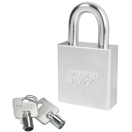 American Lock A7260 Solid Steel (Chrome Plated) Padlock 2in (51mm) wide-American Lock-A7260KA-KeyedAlike.com
